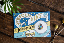 Load image into Gallery viewer, Drumming Cat - Penfold Pin Number 2 - Penfold Press
