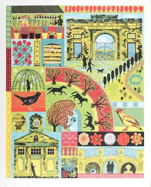 Of House and Home, a screen print by Alice Pattullo.