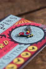 Load image into Gallery viewer, Emily Sutton&#39;s Toy Bird pin.

